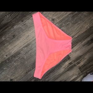 Coral pink swimsuit bottoms